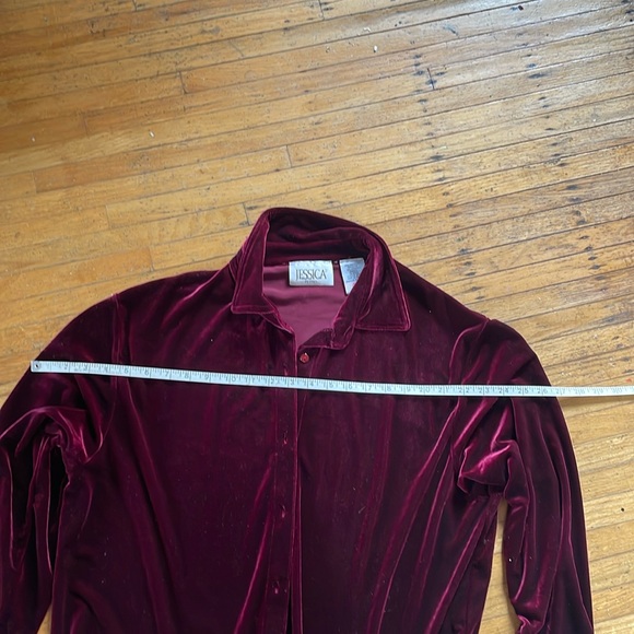 Vintage burgundy 2 piece jumpsuit - Picture 7 of 7